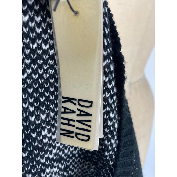 David Kahn Vintage Black Diamond Knit Pullover Sweater Top Size Large L - Picture 7 of 7